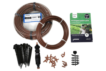 Kit d'arrosage goutte à goutte sans pression - 30 m²