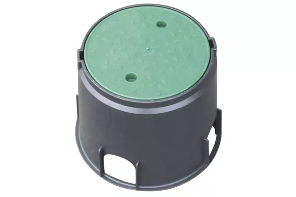 Regard D'Arrosage Cylindrique à Enterrer - Diamètre 21 Cm Hauteur 14 Cm Avec Vanne Et Raccords 3/4