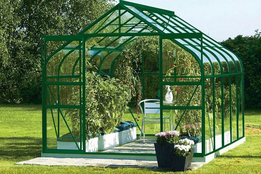 serre de jardin en verre